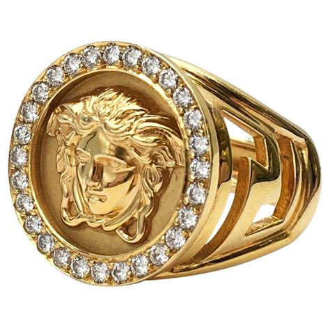 versace ring 14k|versace gold ring 18k price.